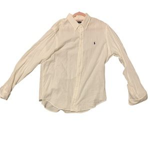 polo ralph lauren button down up dress shirt mens size XL